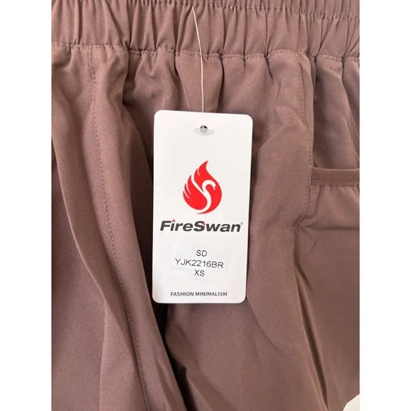 FireSwan High-Waisted Athletic Shorts – Brown – Size XS – NWT - Picture 3 of 3